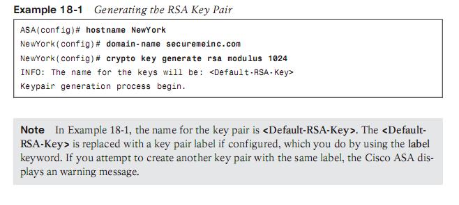 Generate rsa key command