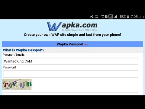 Wapka create new account